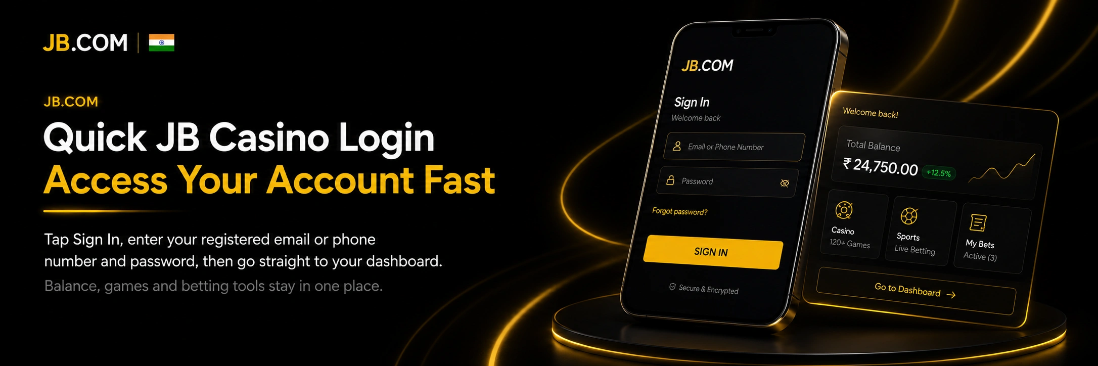 JB.COM quick casino login and account dashboard access